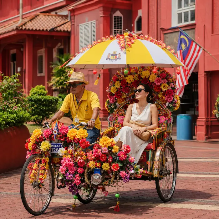 Kuala Lumpur skyline and heritage streets